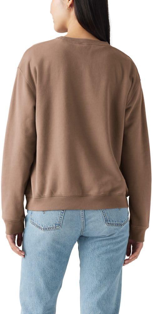 imageLevis Womens Graphic Everyday Crew Also Available in PlusCrew Horse Country Taupe Gray