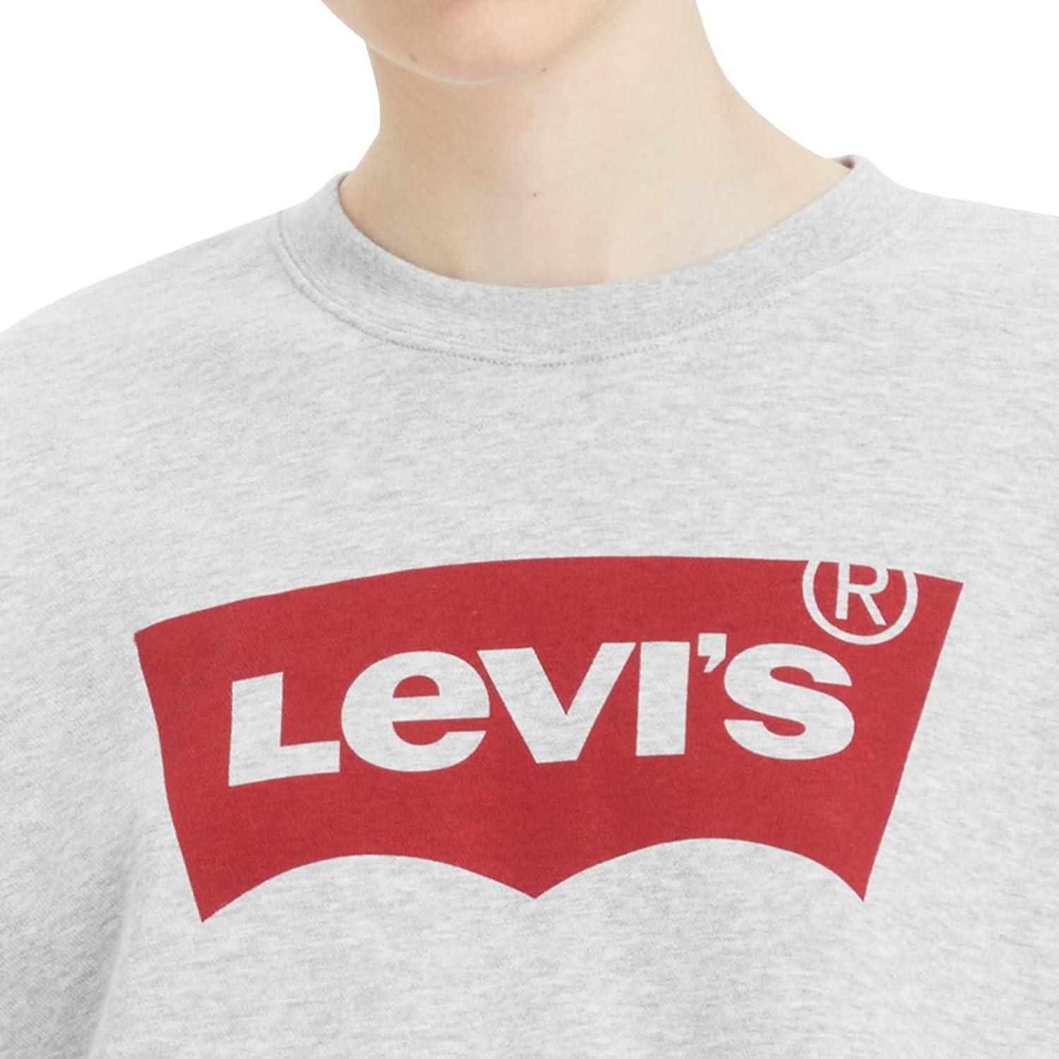 imageLevis Womens Graphic Everyday Crew Also Available in PlusNew Starstruck Heather Grey