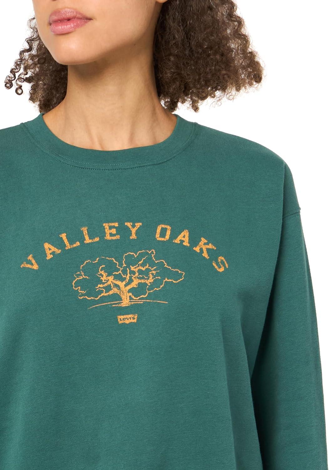 imageLevis Womens Graphic Everyday Crew Also Available in PlusNew Valley Oaks Bistro Green
