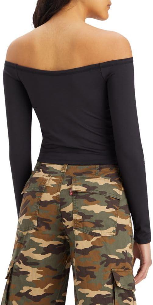 imageLevis Womens Graphic Lexie Bardot TopSport Logo 20 Caviar