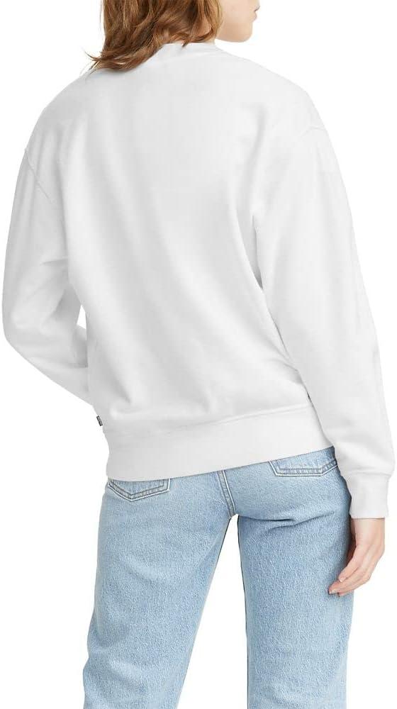 imageLevis Womens Graphic Standard Crewneck SweatshirtBatwing White