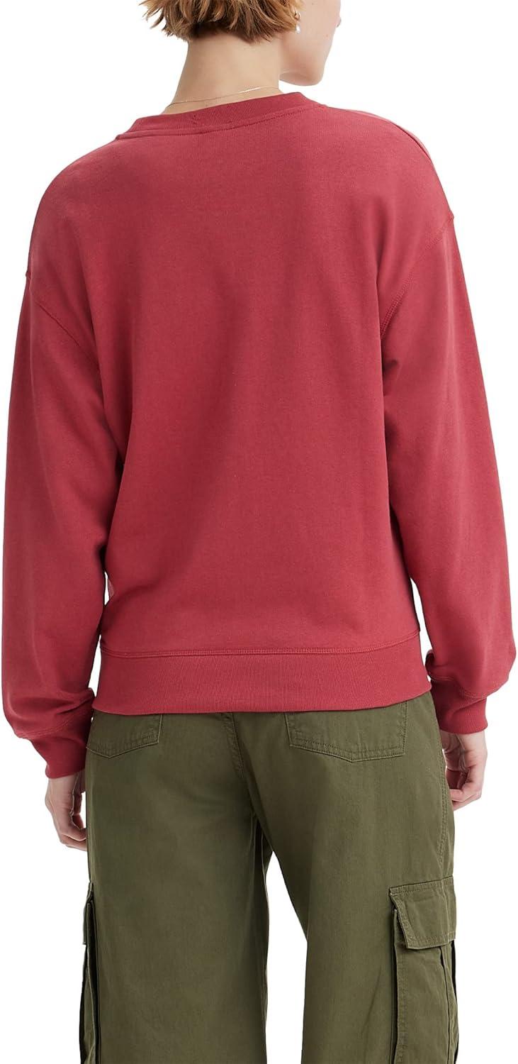 imageLevis Womens Graphic Standard Crewneck SweatshirtNew Earth Red