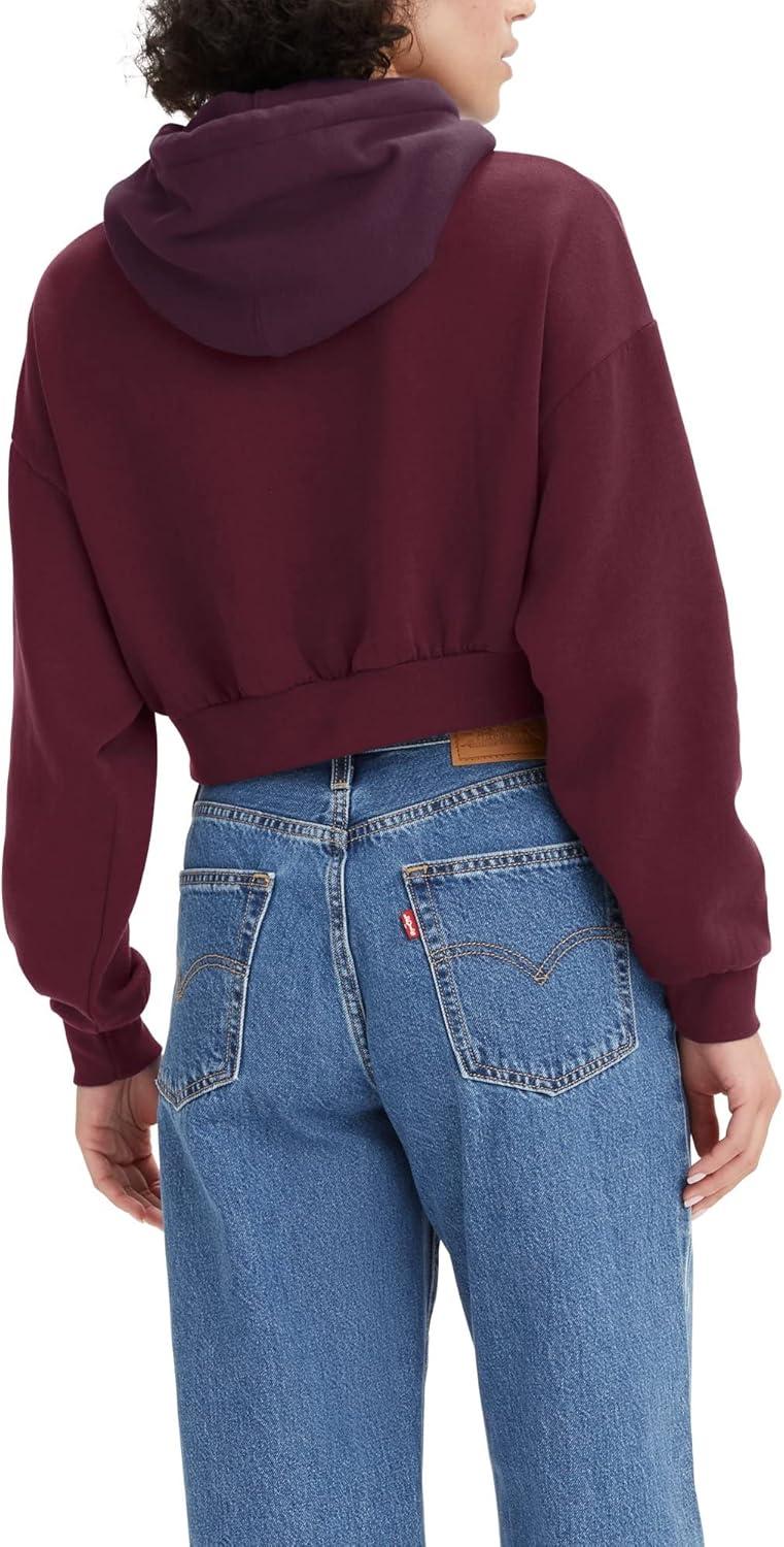 imageLevis Womens Graphic Standard Crewneck SweatshirtNew Forest Plum Beet Red