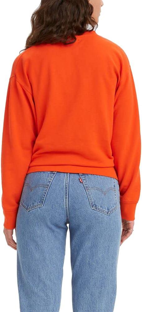 imageLevis Womens Graphic Standard Crewneck SweatshirtNew Orangeade