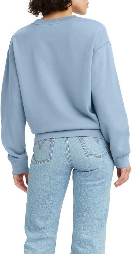 imageLevis Womens Graphic Standard Crewneck SweatshirtPoster Logo Crystal Blue