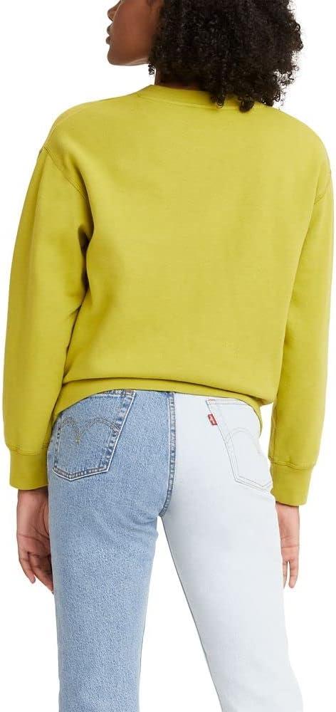 imageLevis Womens Graphic Standard Crewneck SweatshirtSplit Pea Green