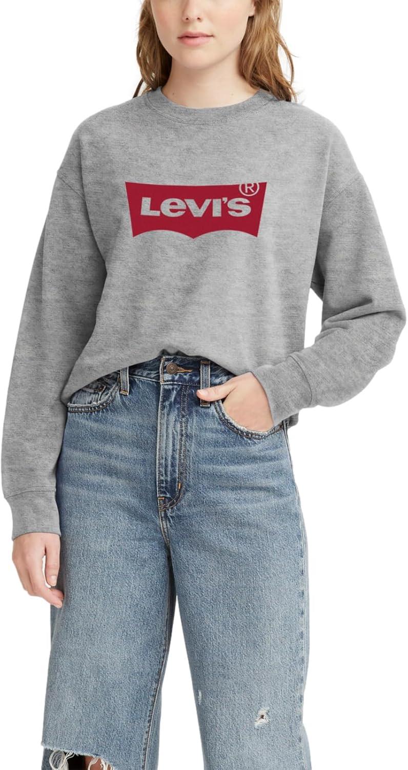 imageLevis Womens Graphic Standard Crewneck SweatshirtStarstruck Heather Grey