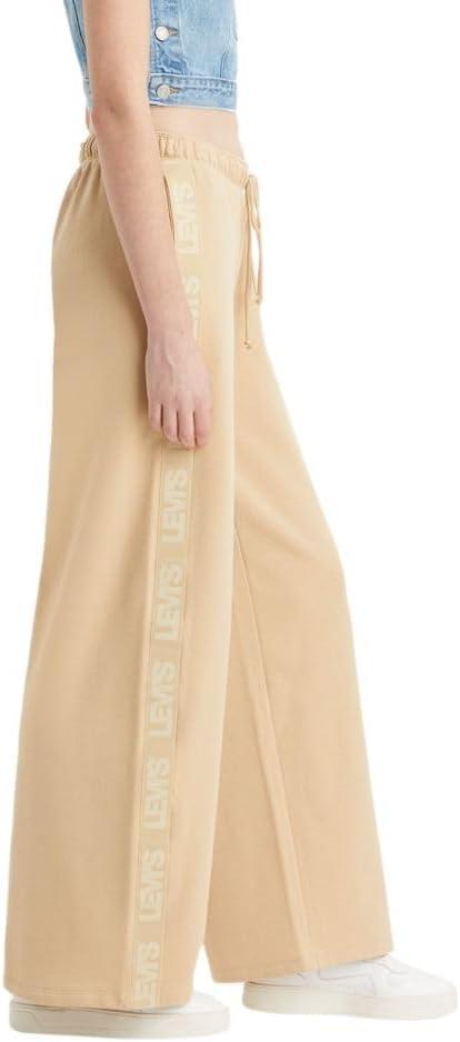 imageLevis Womens Graphic Tape Low Rider SweatsSport Logo Taping Warm Sand