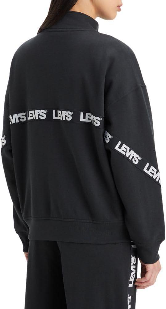 imageLevis Womens Graphic Taped Flex ZipupSport Logo Taping Caviar