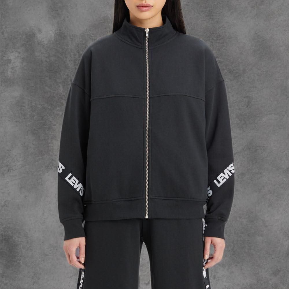 imageLevis Womens Graphic Taped Flex ZipupSport Logo Taping Caviar