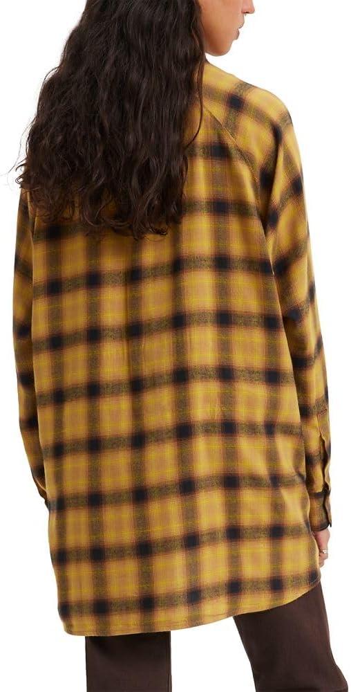 imageLevis Womens Harrison Raglan Shirt Standard and PlusLinda Plaid Dijon