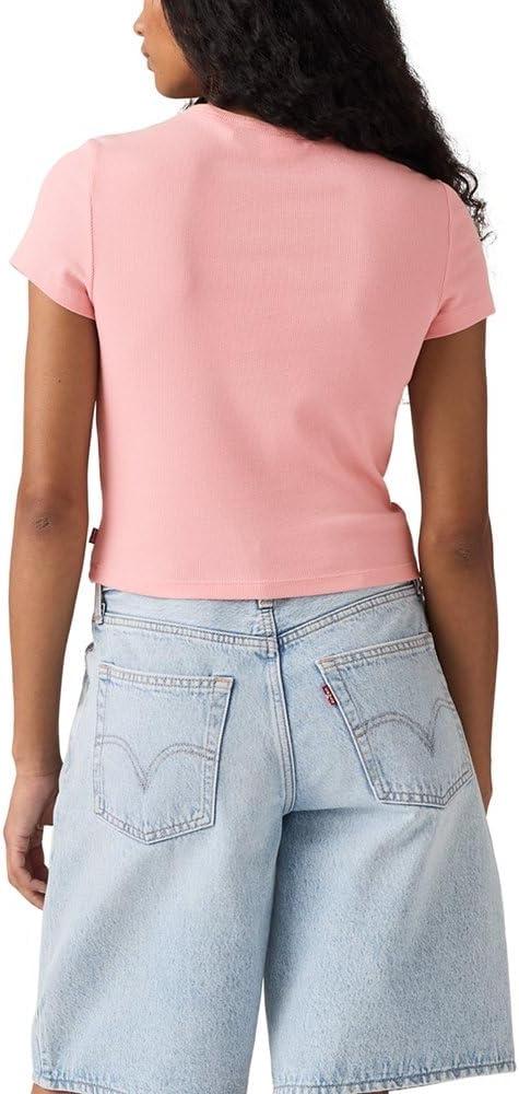imageLevis Womens Hayes Cropped TeeNew Coral Blush