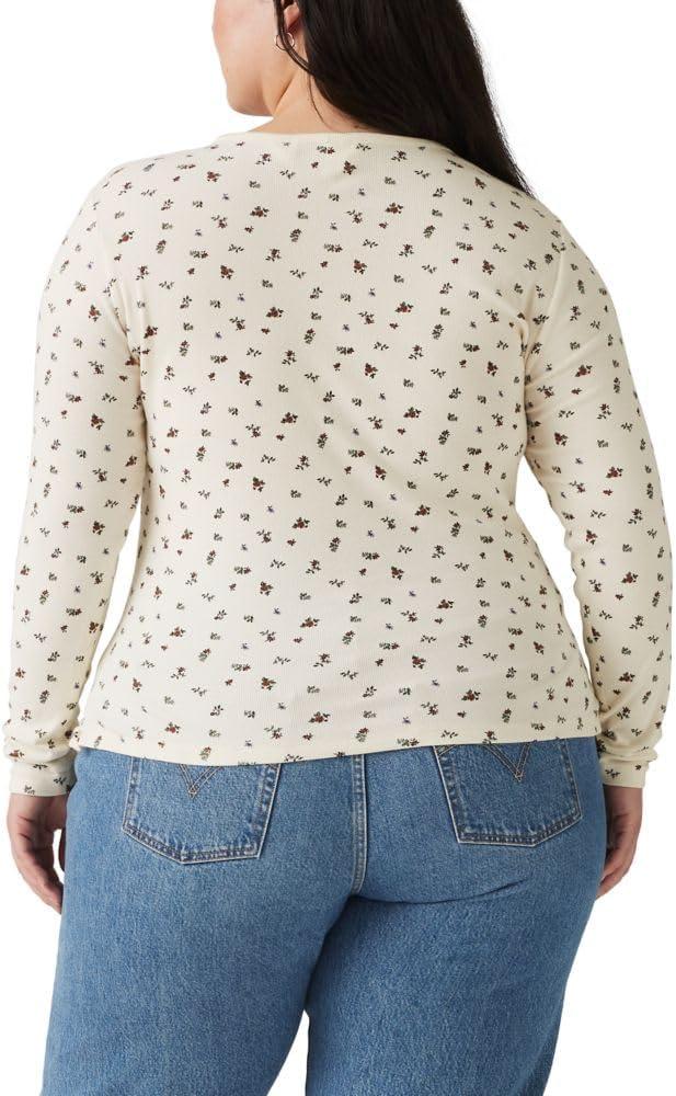 imageLevis Womens Hayes LongSleeve TShirt Also Available in PlusSigrid Ditsy Egret