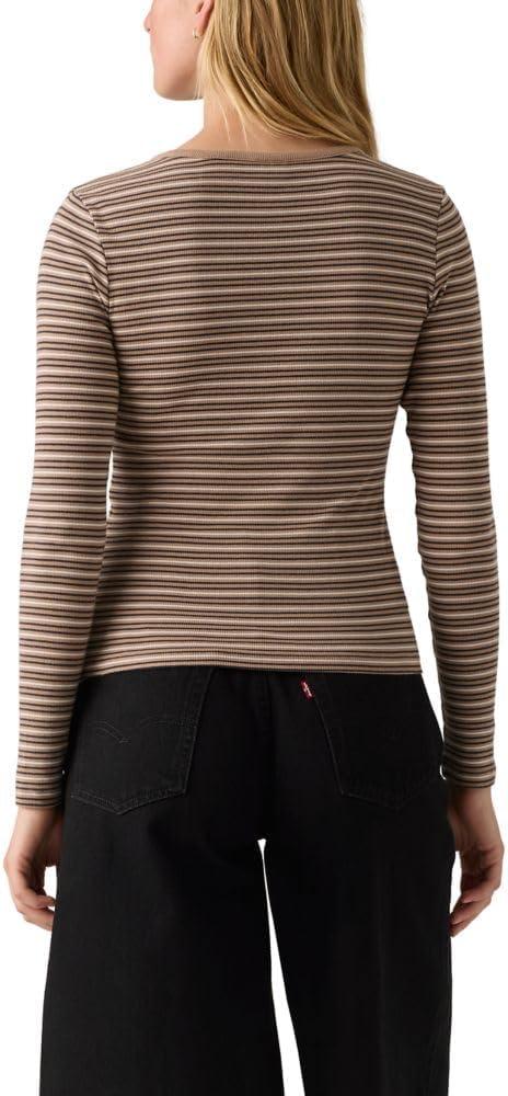 imageLevis Womens Hayes LongSleeve Tee Also Available in PlusClara Stripe Amphora