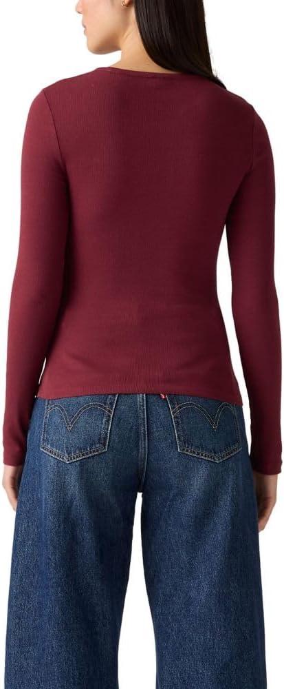 imageLevis Womens Hayes LongSleeve Tee Also Available in PlusTawny Port