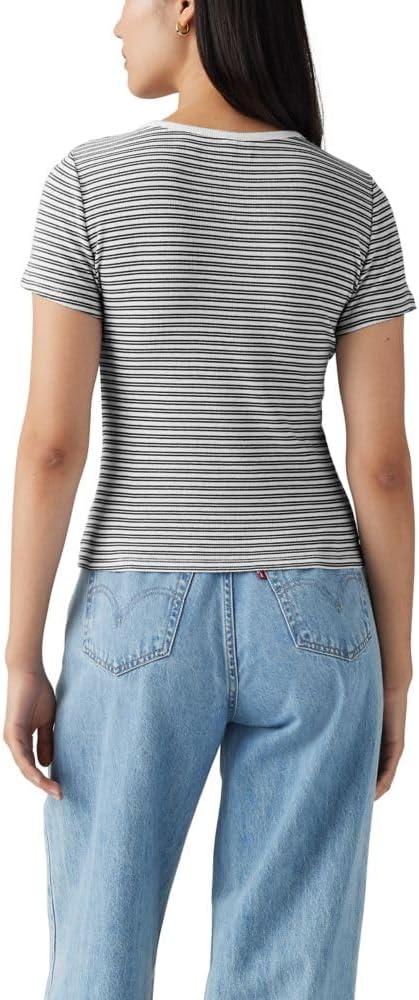 imageLevis Womens Hayes ShortSleeve TShirt Also Available in PlusMila Stripe Anthracite