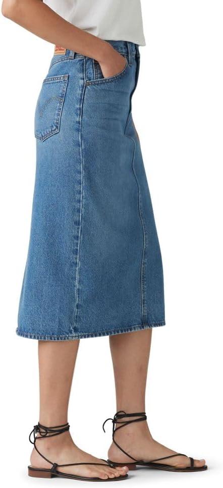 imageLevis Womens HighRise Slit SkirtMeadow Games Clean Hem