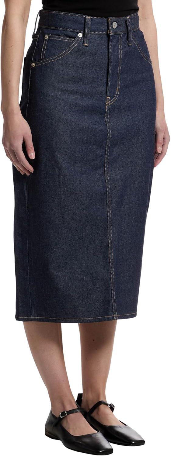 imageLevis Womens HighRise Slit SkirtSummer Soft Rigid