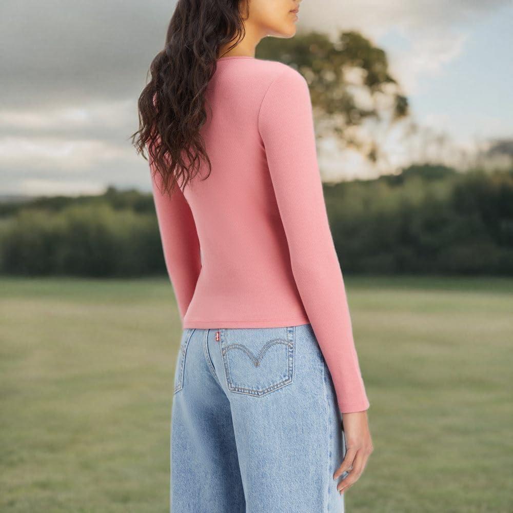 imageLevis Womens Honey Long Sleeve Shirt Standard and PlusItalian Rose