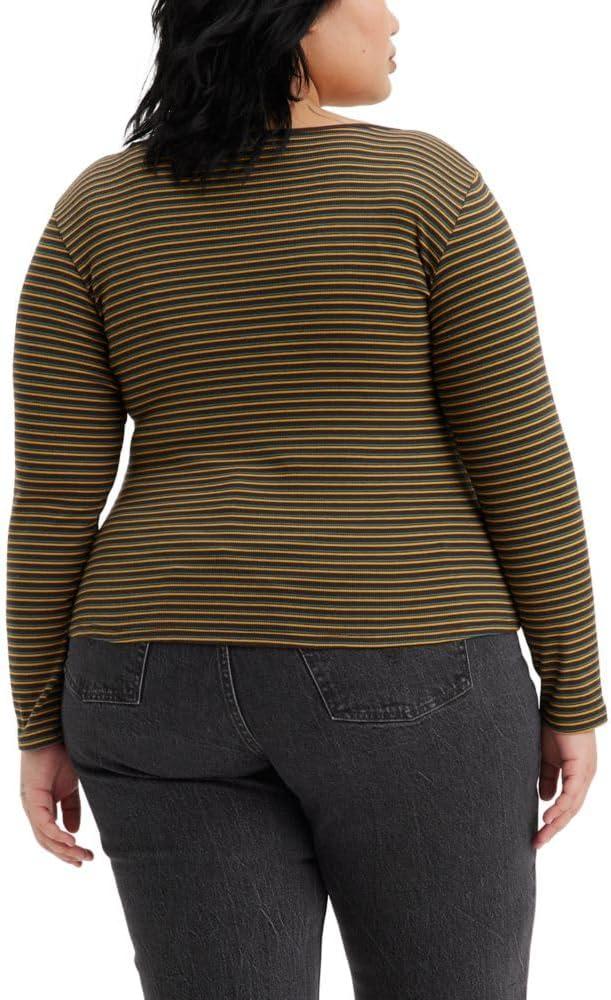 imageLevis Womens Honey Long Sleeve Shirt Standard and PlusJulip Stripe Mole