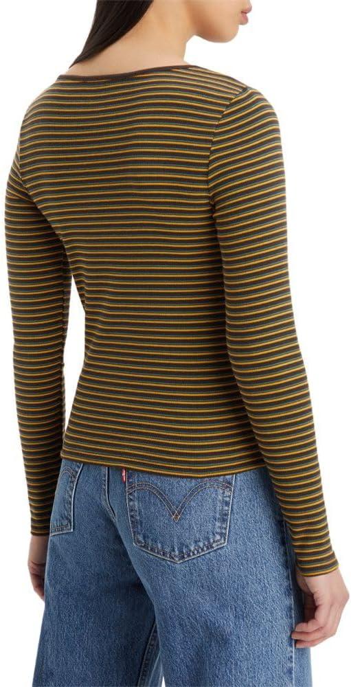 imageLevis Womens Honey Long Sleeve Shirt Standard and PlusJulip Stripe Mole