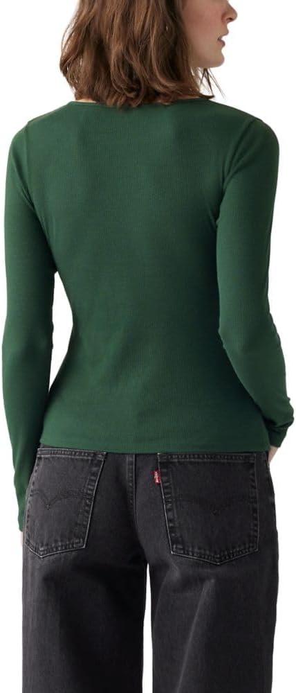 imageLevis Womens Honey Long Sleeve Shirt Standard and PlusPython Green