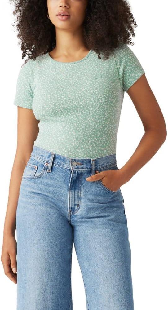 imageLevis Womens Honey Short Sleeve ShirtAlarcon Floral Blue Surf