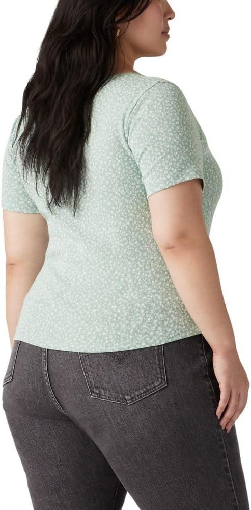 imageLevis Womens Honey Short Sleeve ShirtAlarcon Floral Blue Surf