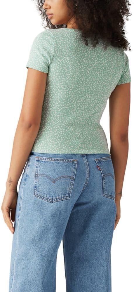 imageLevis Womens Honey Short Sleeve ShirtAlarcon Floral Blue Surf