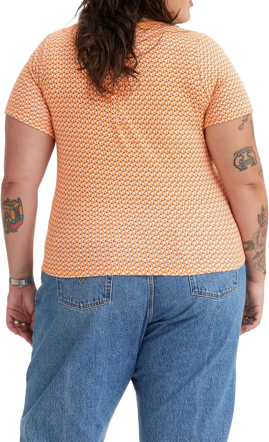 imageLevis Womens Honey Short Sleeve ShirtNew Etta Geo Apricot Print