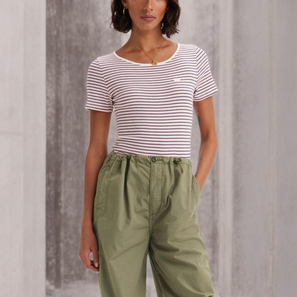 imageLevis Womens Honey Short Sleeve ShirtNew Julip Stripe Naval Academy