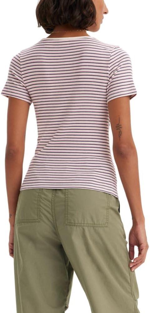 imageLevis Womens Honey Short Sleeve ShirtNew Julip Stripe Naval Academy
