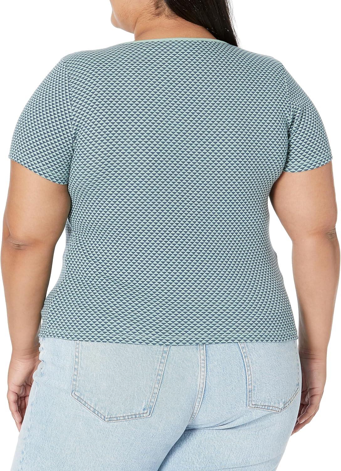 imageLevis Womens Honey Short Sleeve ShirtNew Nova Geo Crown Blue