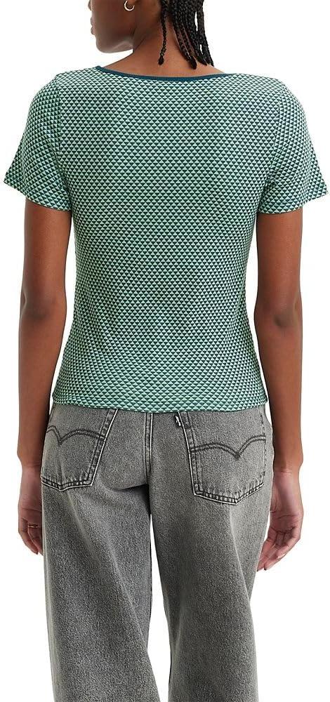 imageLevis Womens Honey Short Sleeve ShirtNova Geo Crown Blue