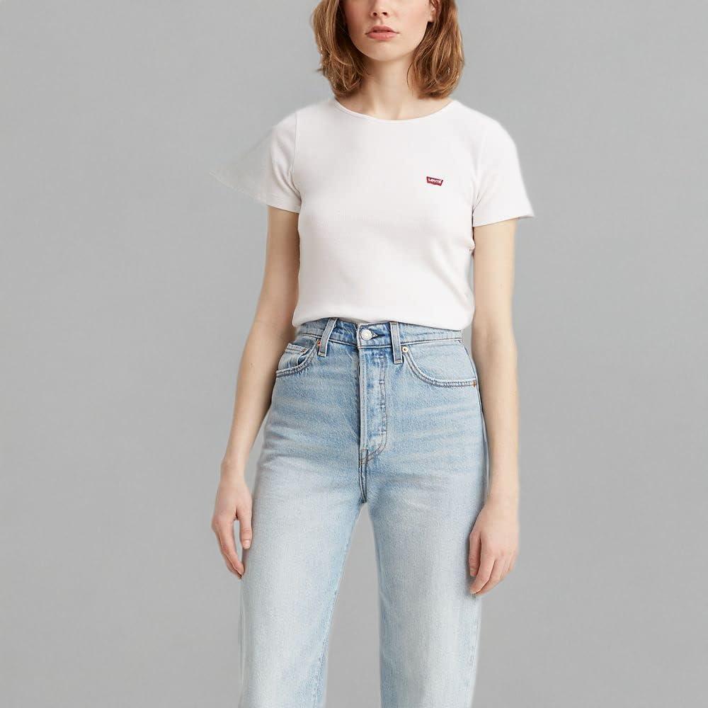 imageLevis Womens Honey Short Sleeve ShirtWhite Natural