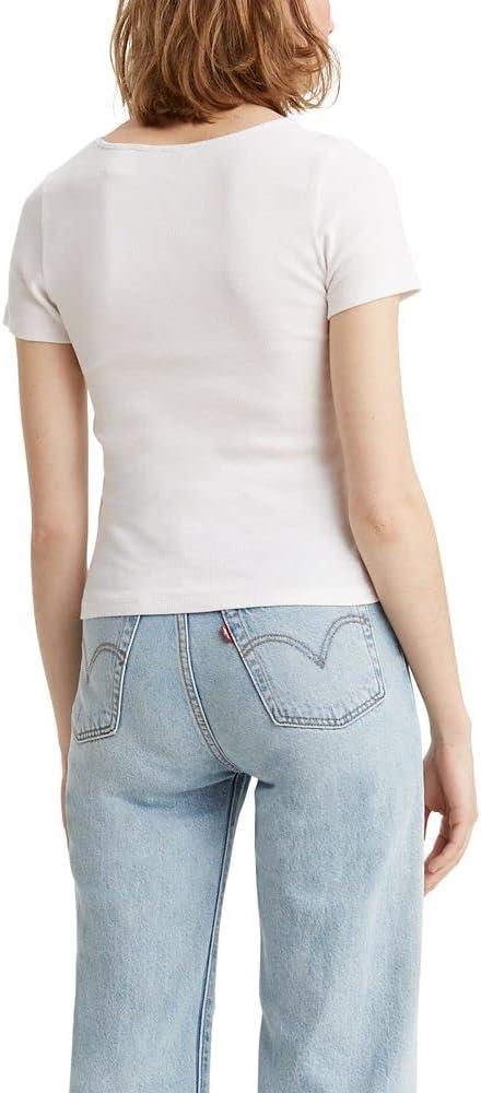 imageLevis Womens Honey Short Sleeve ShirtWhite Natural