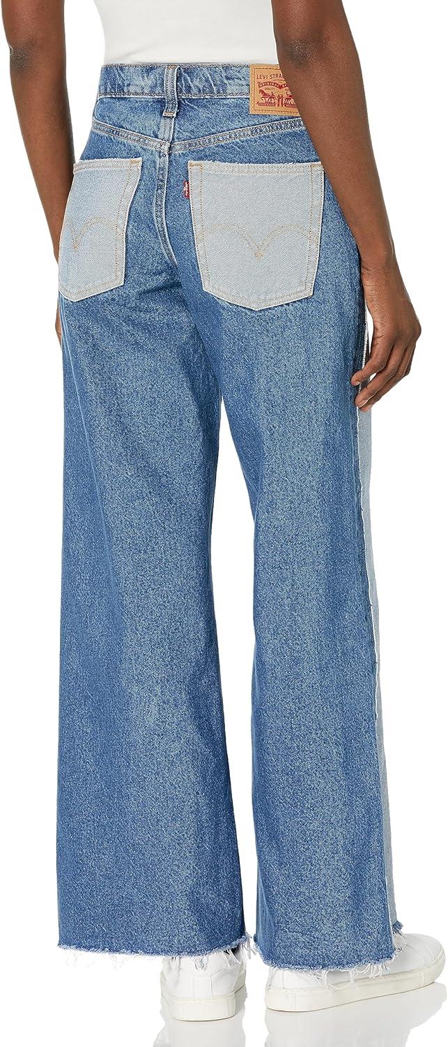 imageLevis Womens Inside Out 94 Baggy Wide Leg JeanFeeling Fancy