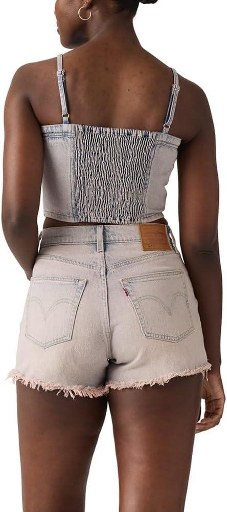imageLevis Womens Jadine Denim Cami TankNew Rose Water Top Nonstretch
