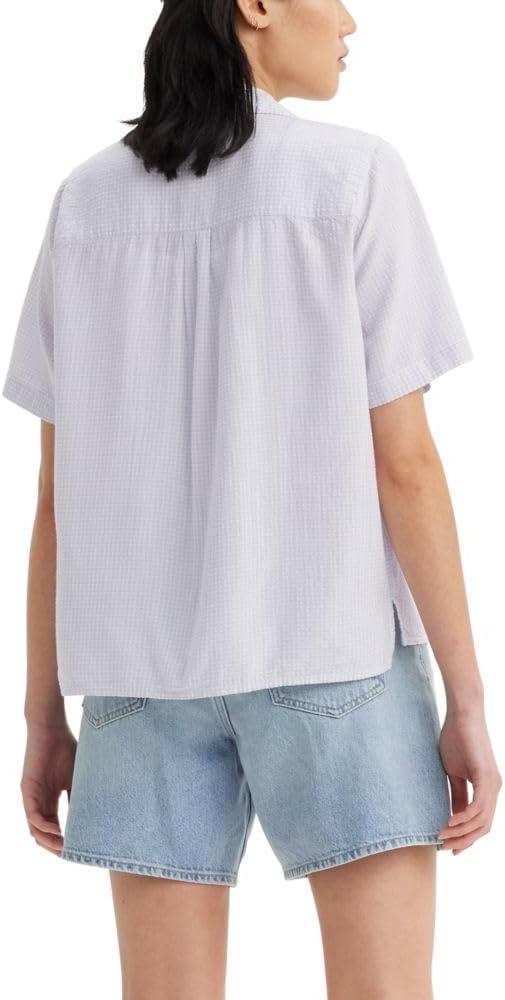 imageLevis Womens Joyce Resort Shirt Also Available in PlusAudra Plaid Lavender Blue