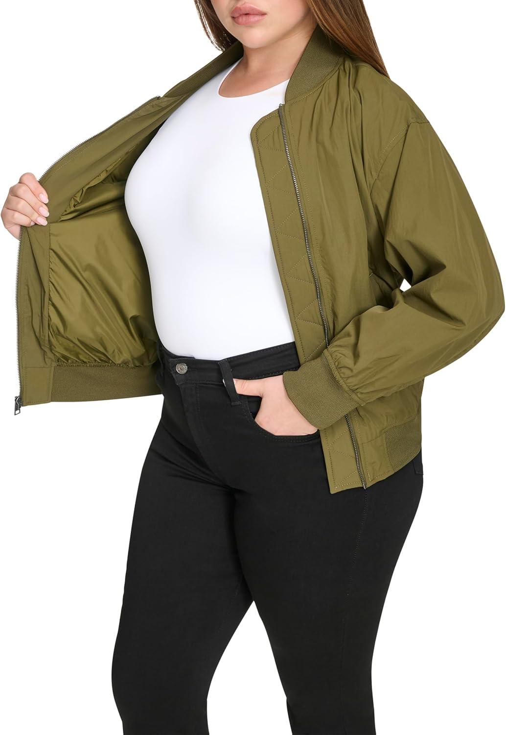imageLevis Womens Levis Womens Lightweight Bomber JacketArmy Green