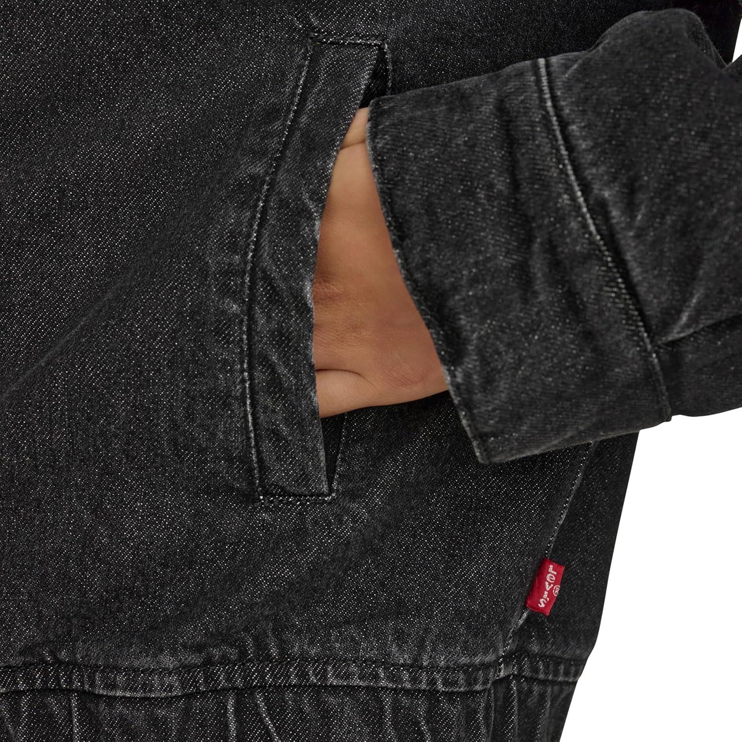 imageLevis Womens Levis Womens Western Denim BomberBlack Wash Denim