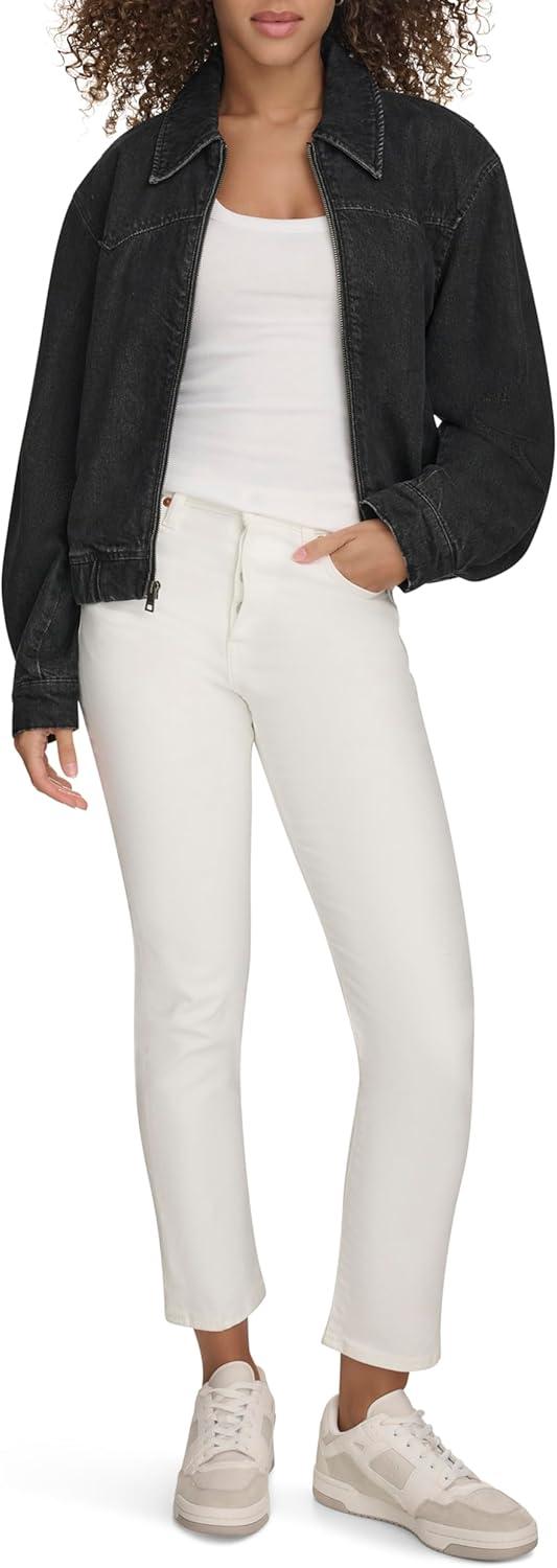 imageLevis Womens Levis Womens Western Denim BomberBlack Wash Denim
