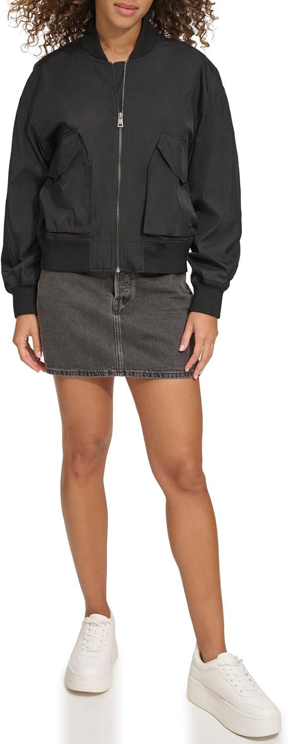 imageLevis Womens Lightweight Shorty Bomber JacketBlack