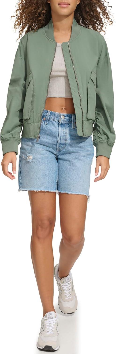 imageLevis Womens Lightweight Shorty Bomber JacketDark Forest