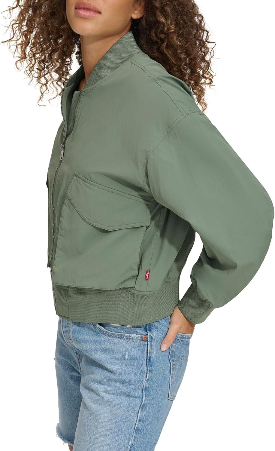 imageLevis Womens Lightweight Shorty Bomber JacketDark Forest