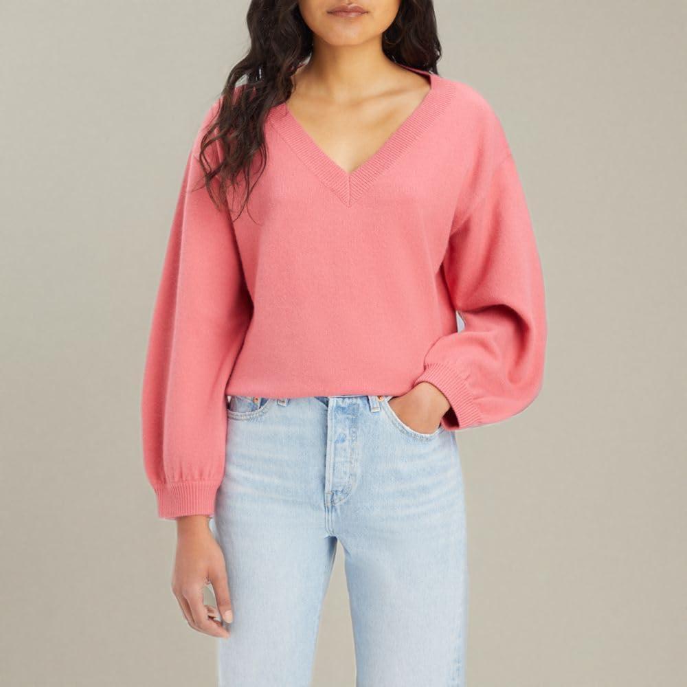 imageLevis Womens Long Sleeve Flower SweaterItalian Rose