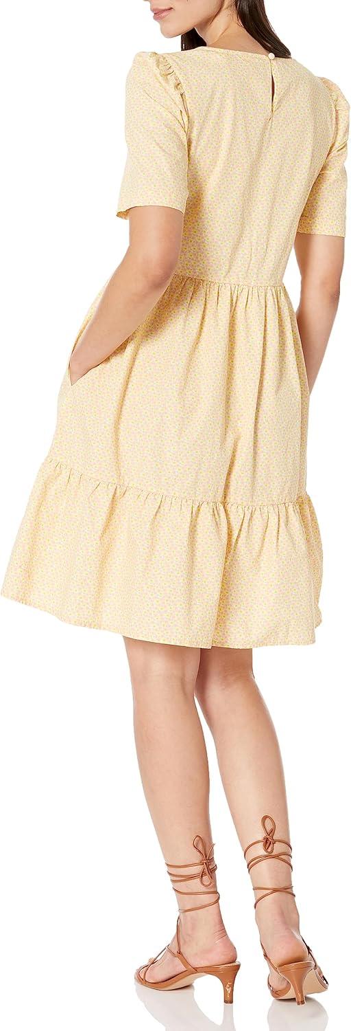 imageLevis Womens Marcella Trapeze DressEvelyn Floral Almond Cream