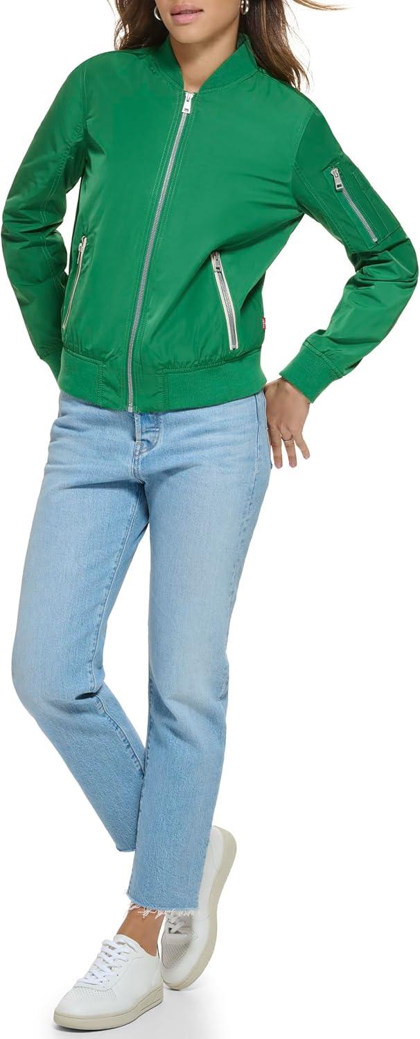 imageLevis Womens Melanie Newport Bomber Jacket Regular amp Plus SizeArden Green