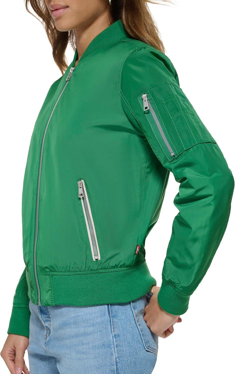 imageLevis Womens Melanie Newport Bomber Jacket Regular amp Plus SizeArden Green