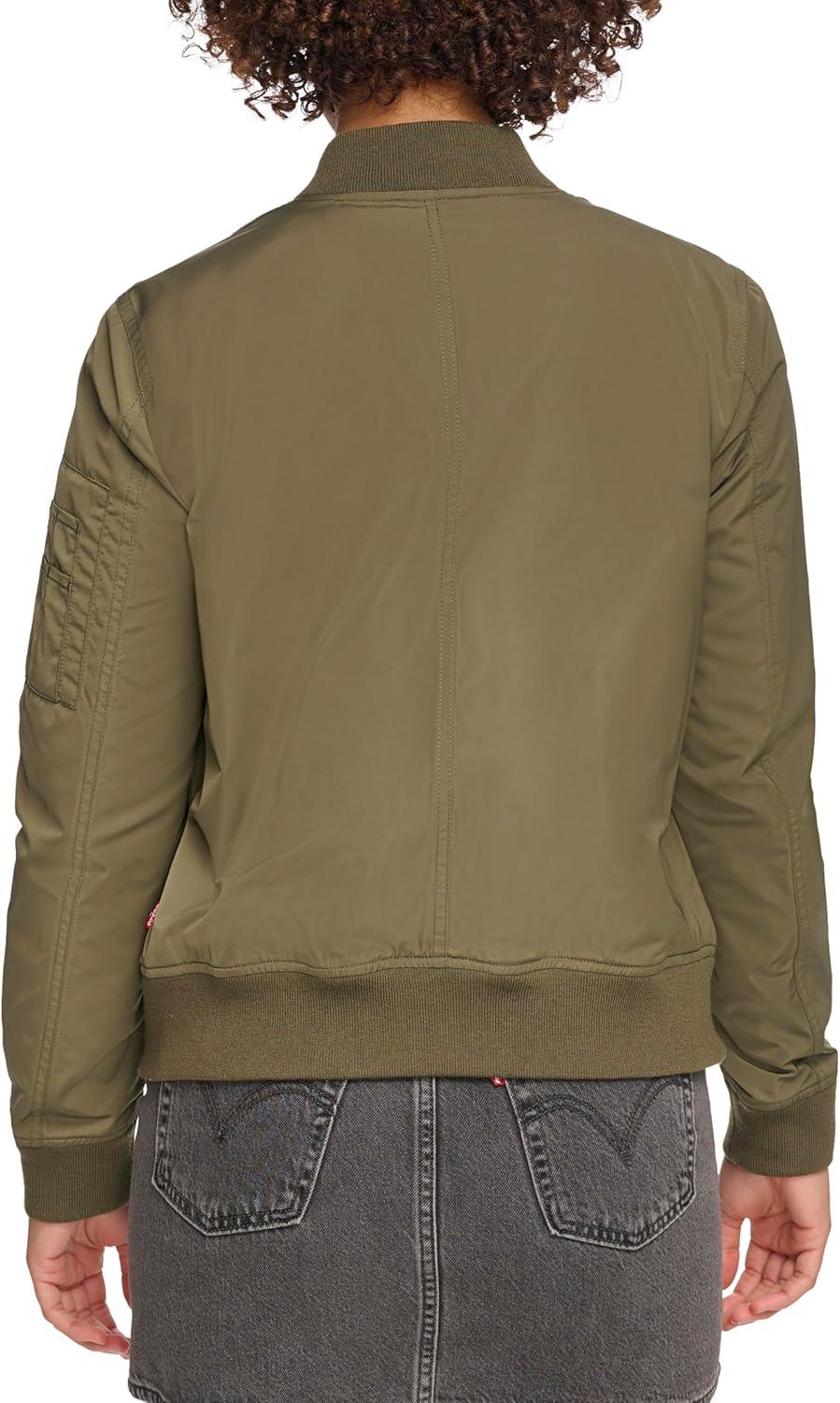 imageLevis Womens Melanie Newport Bomber Jacket Regular amp Plus SizeArmy Green